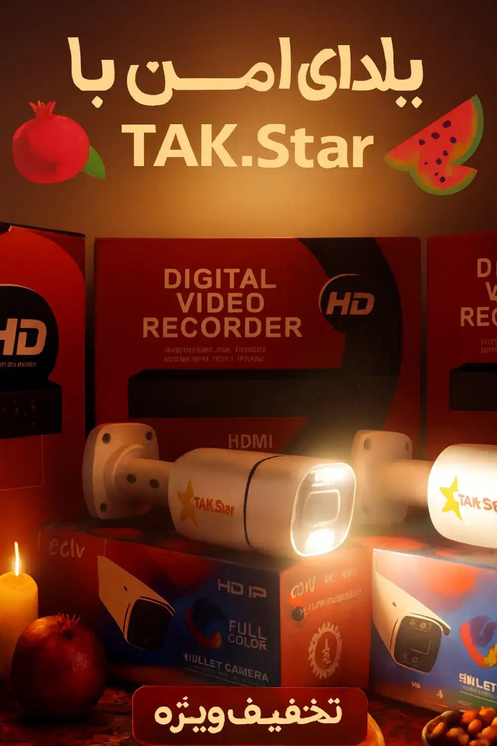 امنیت حرفه‌ای با تک‌استار|دوربین مداربسته|یزد, |دیوار