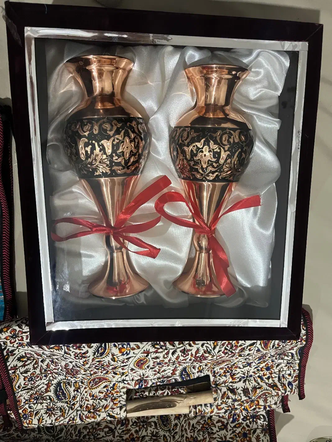 گلدان مسی ۲۵سانتی|صنایع دستی و سایر لوازم تزئینی|گرگان, |دیوار