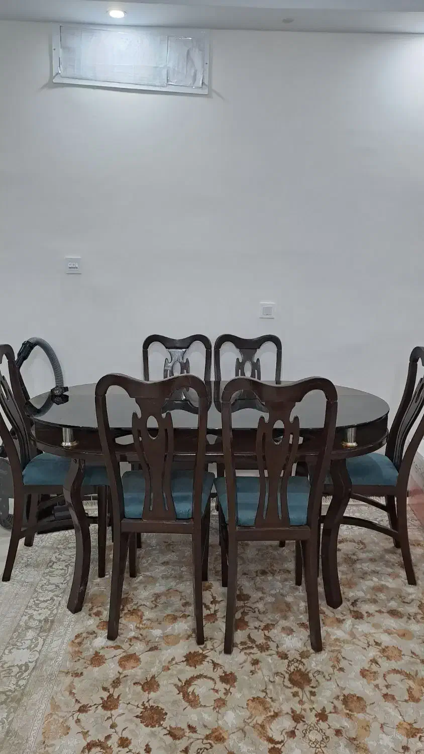 نهارخوری ۶نفره چوبی|میز و صندلی غذاخوری|پردیس, فاز ۵|دیوار