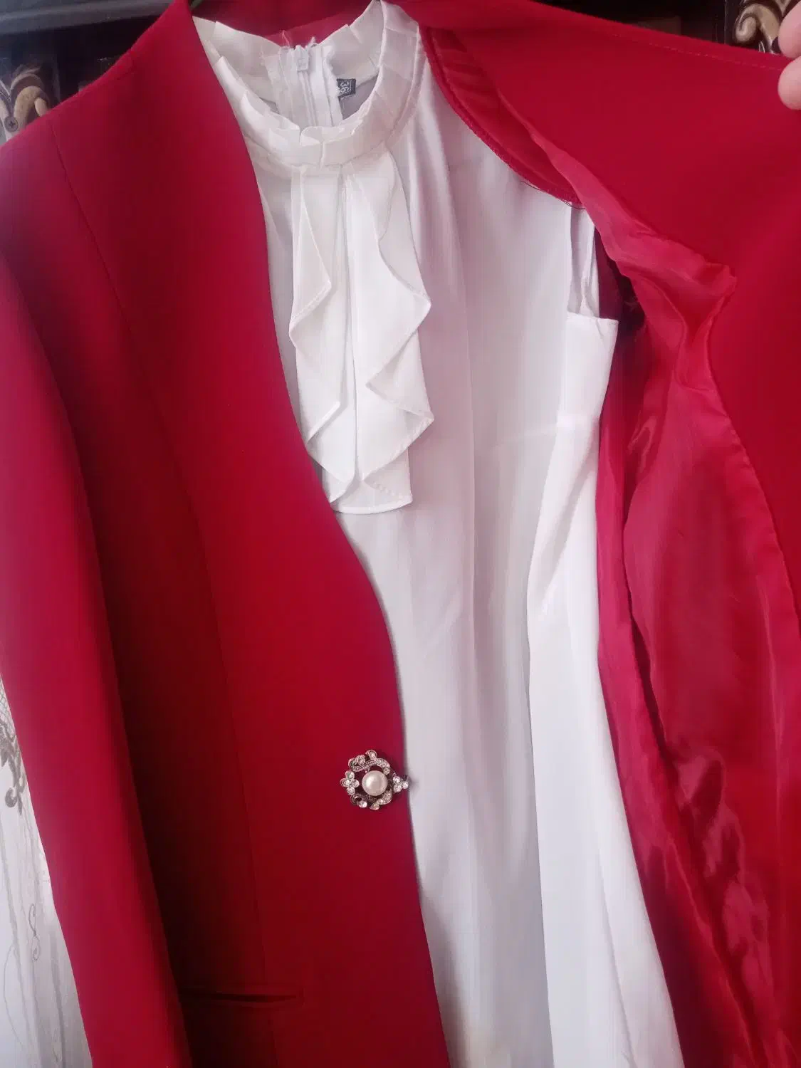 کت وشلوار مجلسی کرپ مازاراتی|لباس|حبیب آباد, |دیوار