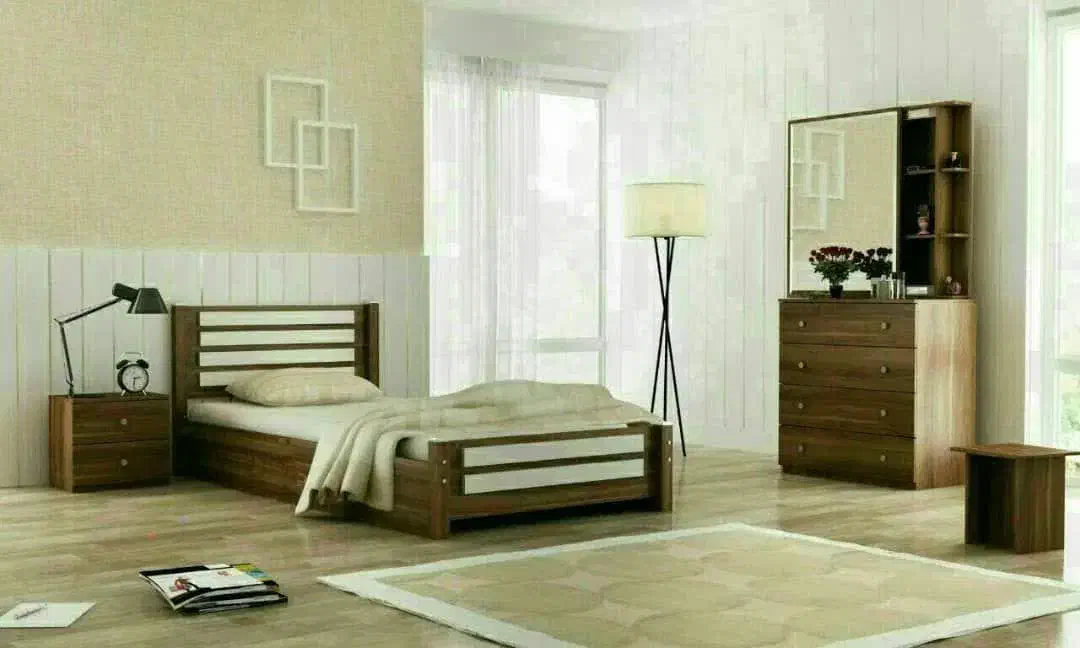 تخت خواب روژان|تخت و سرویس خواب|کرج, ساسانی (قلمستان)|دیوار