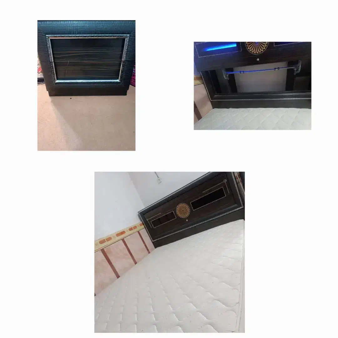 تخت خواب دونفره درحدنوبدون تشک|تخت و سرویس خواب|اهواز, زرگان|دیوار