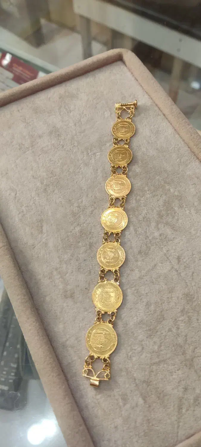 دستبند سکه ایی 22 عیار بدون اجرت.پنج درصد کمتر|جواهرات|دزفول, |دیوار