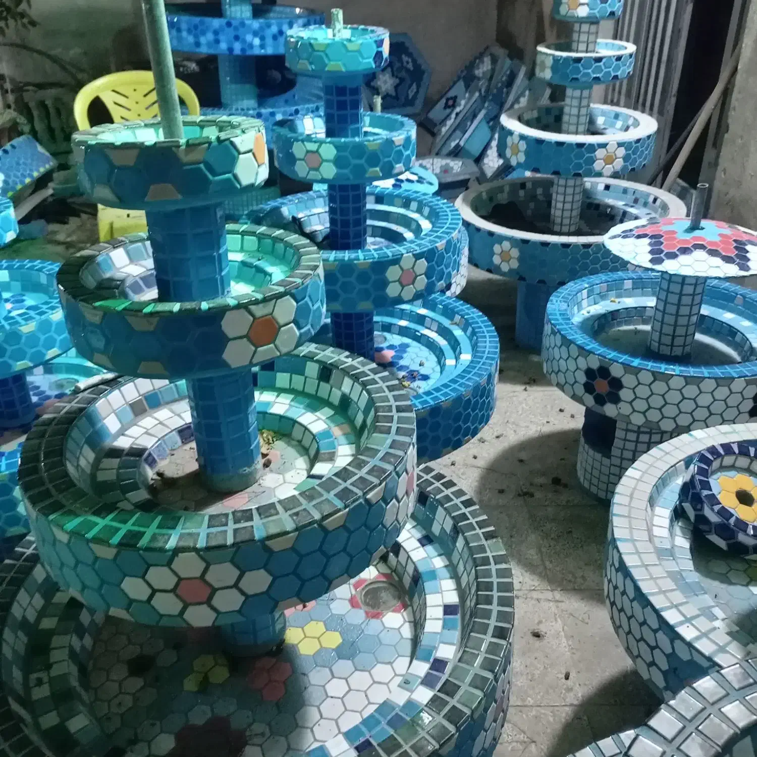 انواع حوض کاشی نرده ابنما|مصالح و تجهیزات ساختمان|کرمان, |دیوار