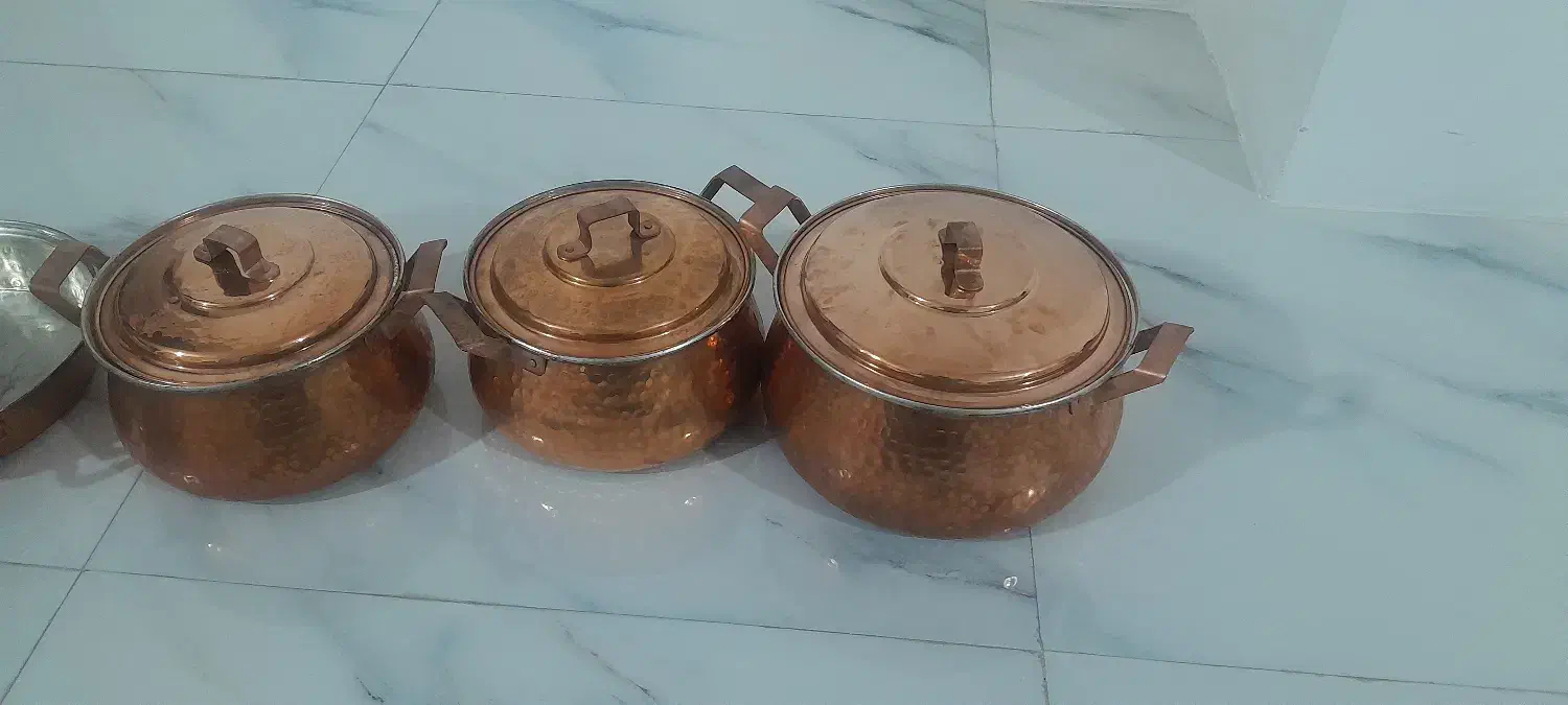 قابلمه وماهیتابه مسی|ظروف پختوپز|فردیس, شهرک شهید حسینی|دیوار