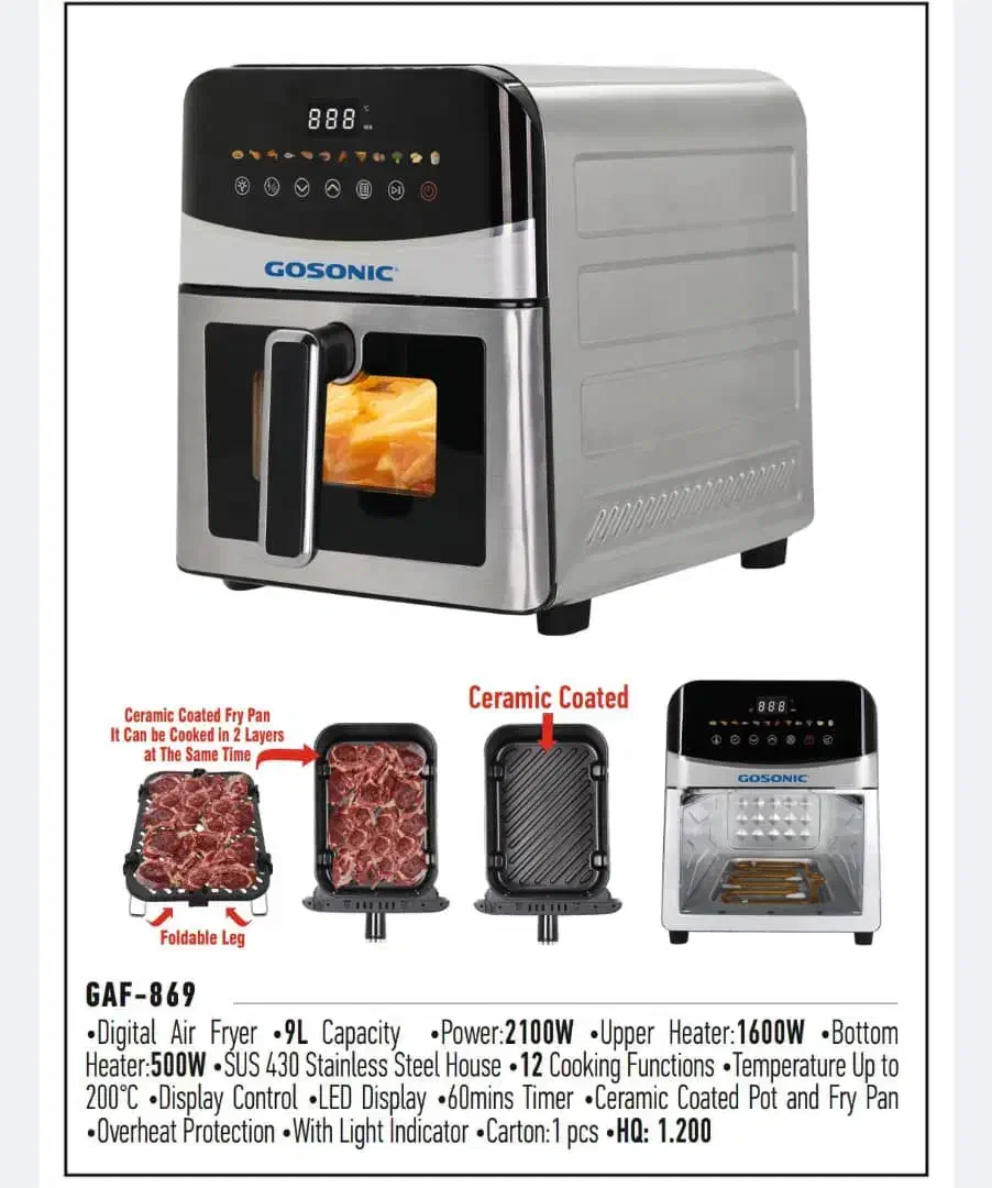 سرخکن بدون روغن گوسونیک/سرخکن گاسونیک /هواپز|اجاق گاز و لوازم برقی پخت‌وپز|مشهد, عبادی|دیوار