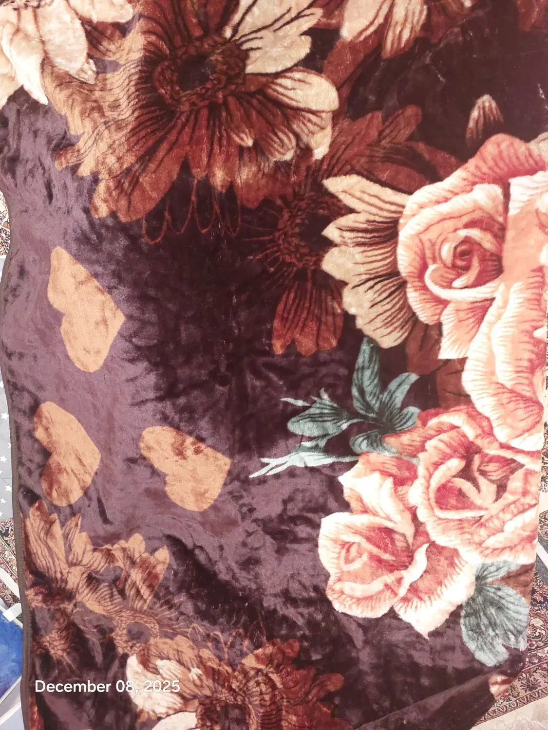 پتو گلبافت دو نفره دو رو|رختخواب، بالش، پتو|کرج, اتحاد|دیوار