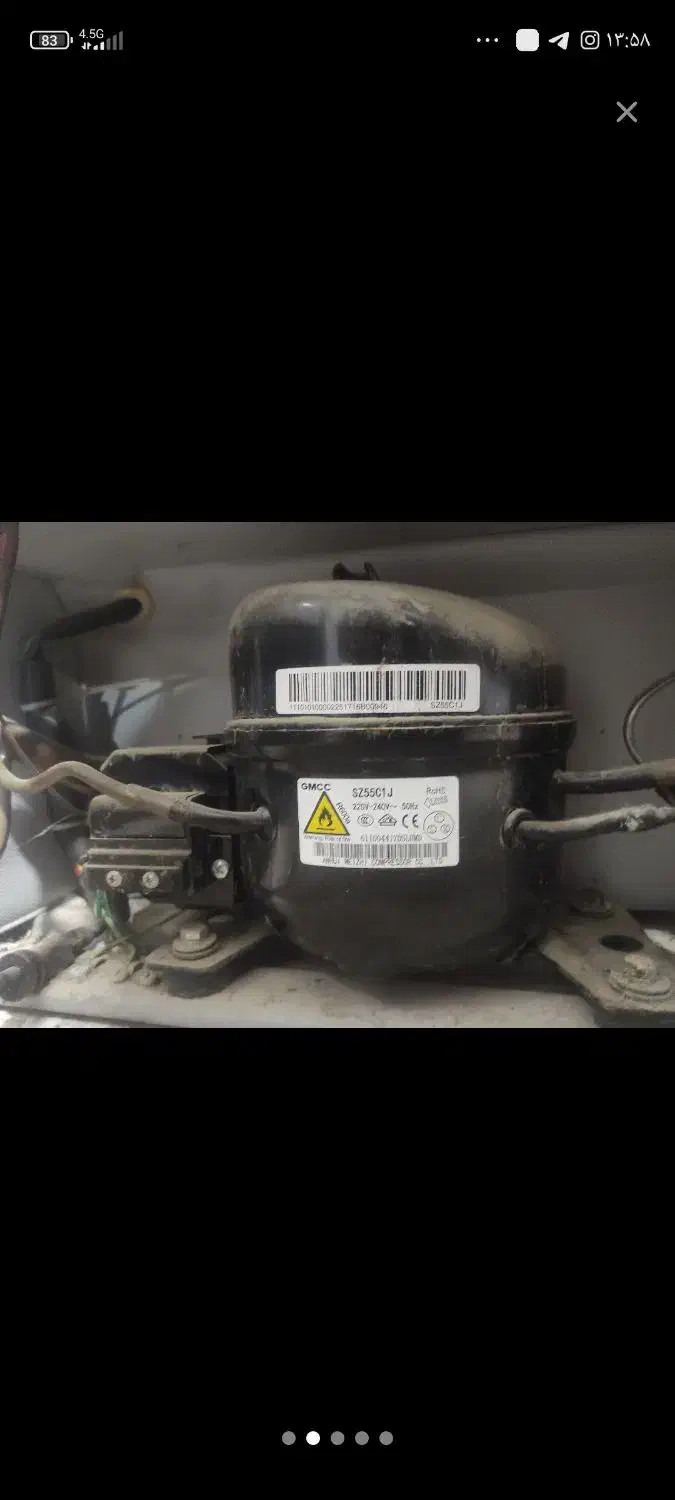 یخچال فریزر مدیا 5 فوت خارجی اصلی۹۳ لیتر|یخچال و فریزر|بندر گناوه, |دیوار