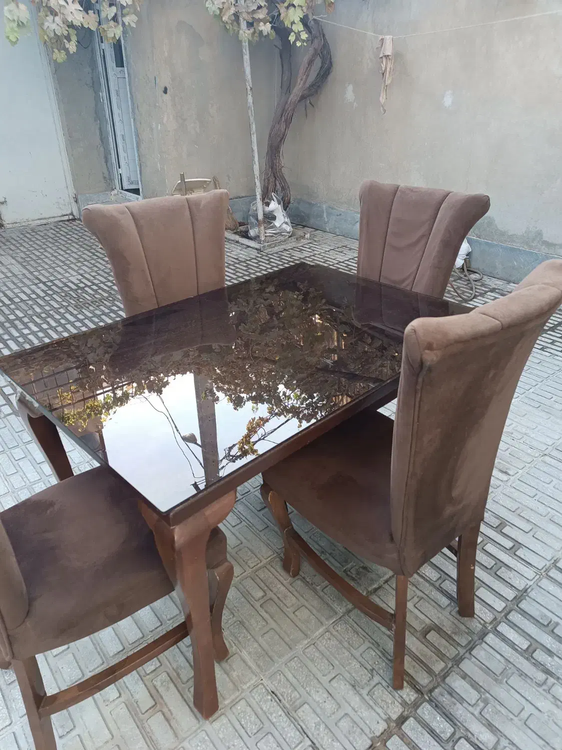 میزناهار خوری تمیز بدون خط خراش چوب راش|میز و صندلی غذاخوری|کرمانشاه, |دیوار