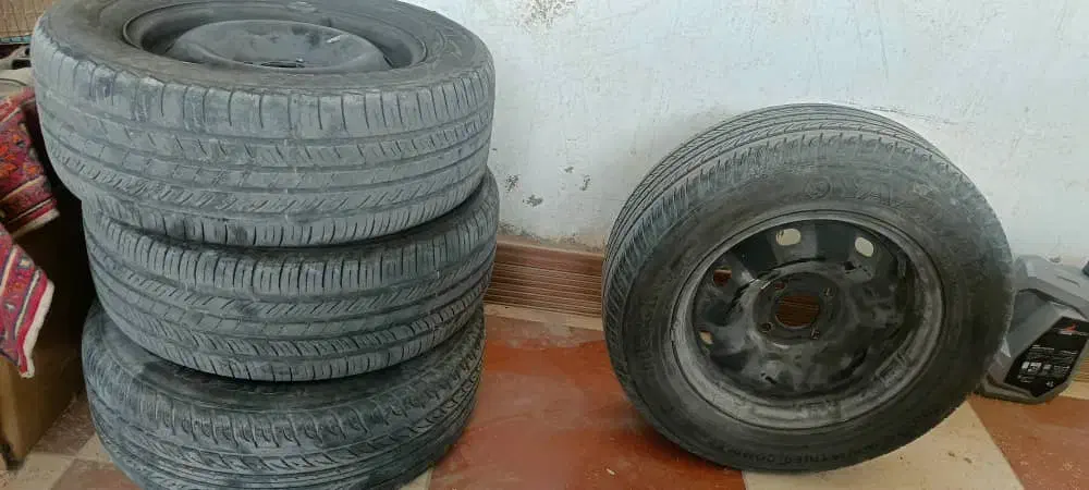 چهارحلقه رینگ و لاستیک پژو و سمند|قطعات یدکی و لوازم جانبی|بندر گناوه, |دیوار