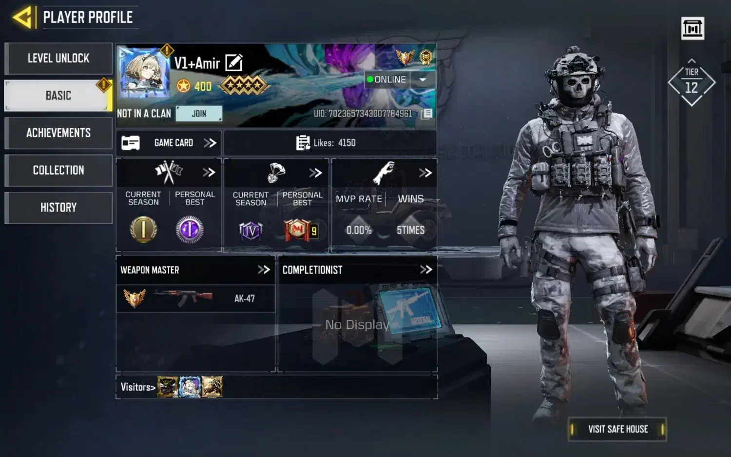 اکانت کالاف 3میلیون و 500 سیپی زده شده|کنسول، بازی ویدئویی و آنلاین|قم, نیروگاه|دیوار