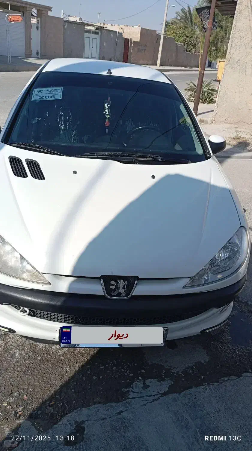 206v8مدل 88|خودرو سواری و وانت|برازجان, |دیوار