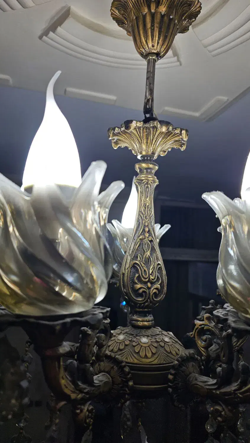 لوستر ۵ شاخه شیک|لوستر و چراغ آویز|تهران, ونک|دیوار