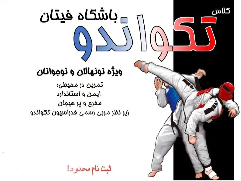 باشگاه رزمی فیتان ویژه پسران (تکواندو، جودو)|خدمات آموزشی|قم, بلوار امین و ساحلی|دیوار