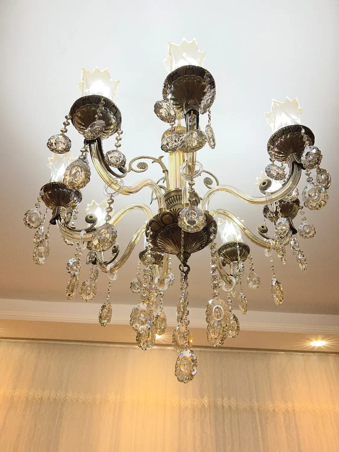 دوعدد لوستر|لوستر و چراغ آویز|اردبیل, |دیوار