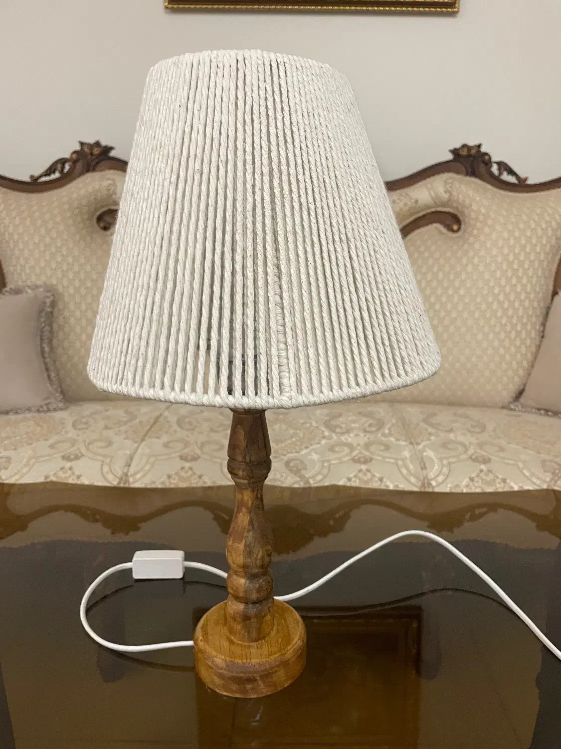 اباژور چوبی|چراغ خواب و آباژور|اصفهان, شیخ اشراق|دیوار