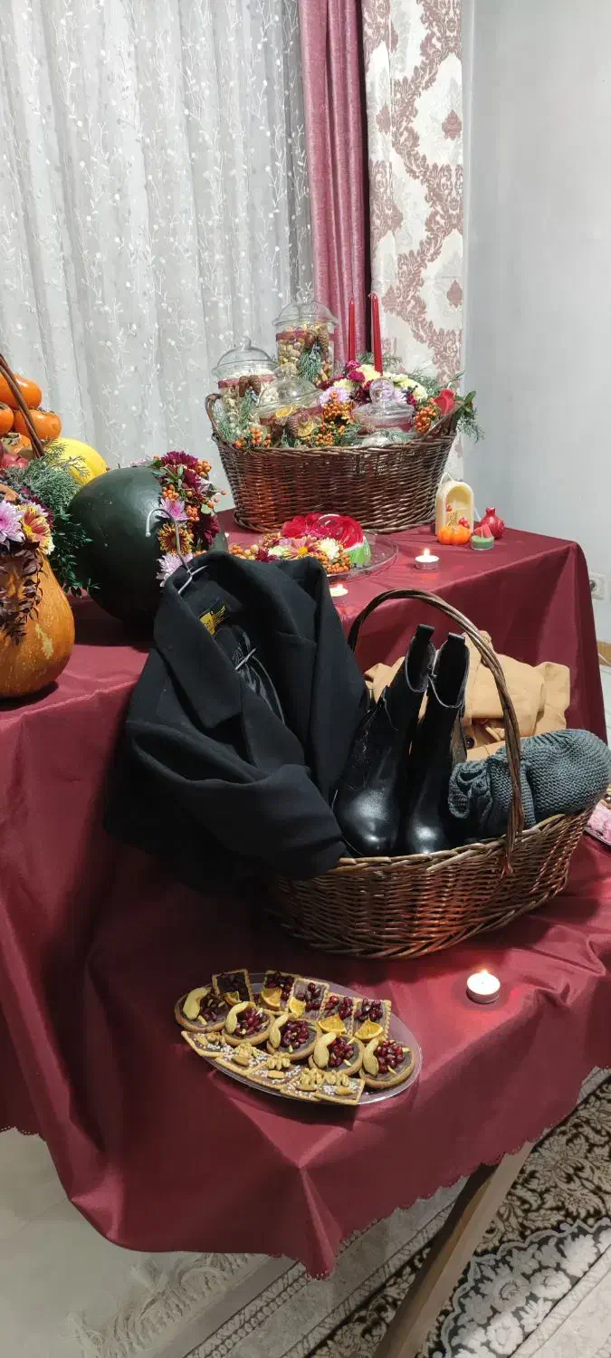 سبد حصیری مناسب شب یلدا|ظروف سرو و پذیرایی|اندیشه, اندیشه فاز ۳|دیوار