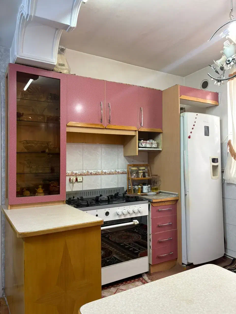 کابینت ام دی اف ۹متری ۲تاویترین با شیشه باسنگ|مصالح و تجهیزات ساختمان|صباشهر, |دیوار