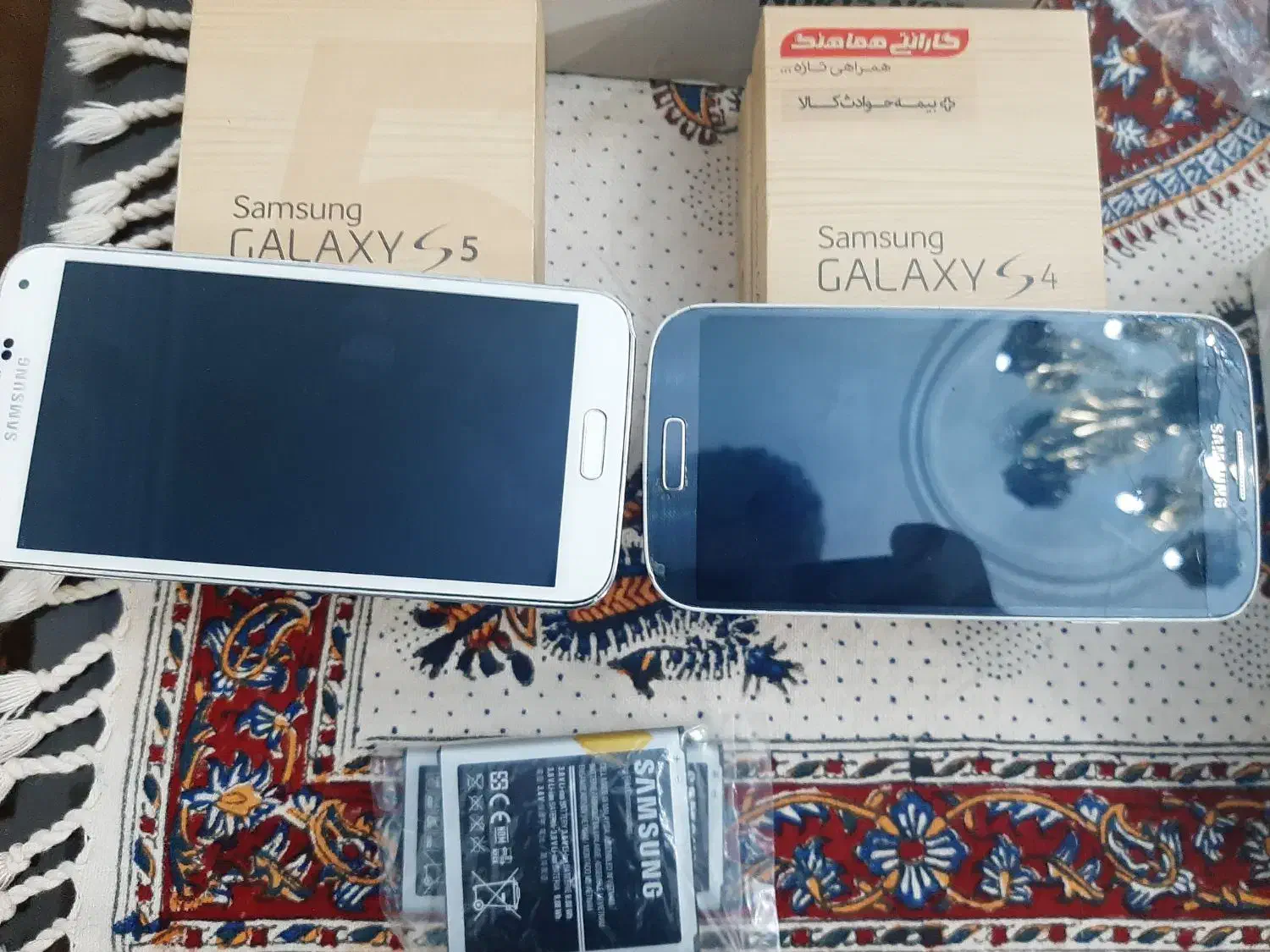 ۲ گوشی سامسونگ s5 v s4|موبایل|تهران, تهرانسر شرقی|دیوار