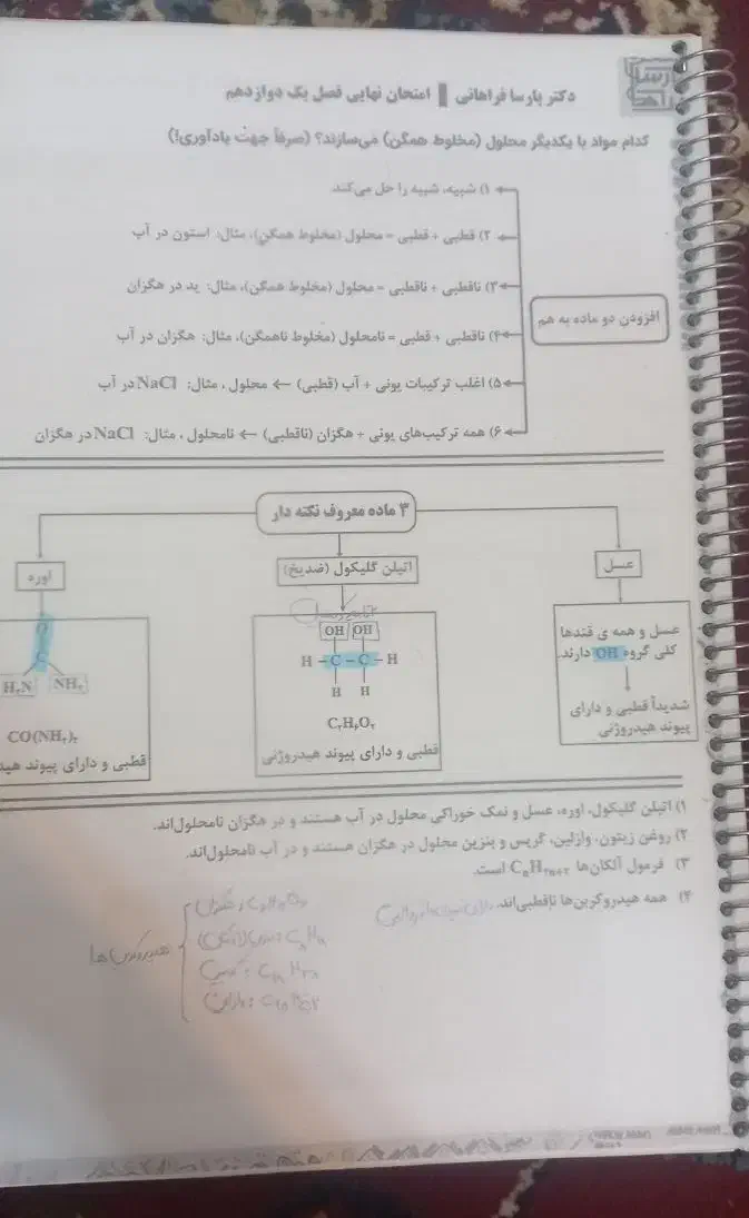 امتحان نهایی دوازدهم فراهانی|کتاب و مجله آموزشی|فیروزآباد (فارس), |دیوار