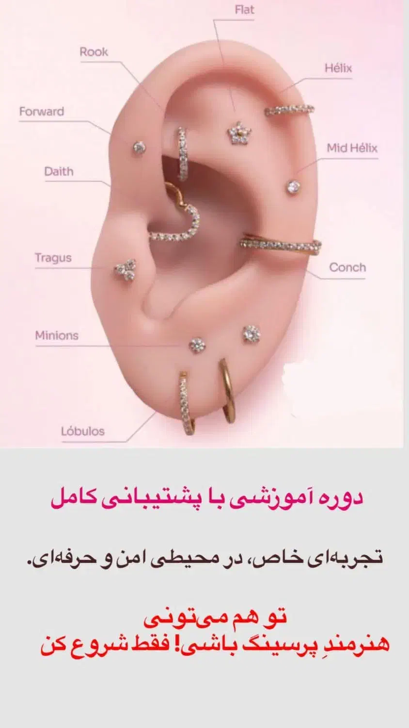 آموزش تخصصی پیرسینگ در مطب پزشک|خدمات آموزشی|کرمان, |دیوار