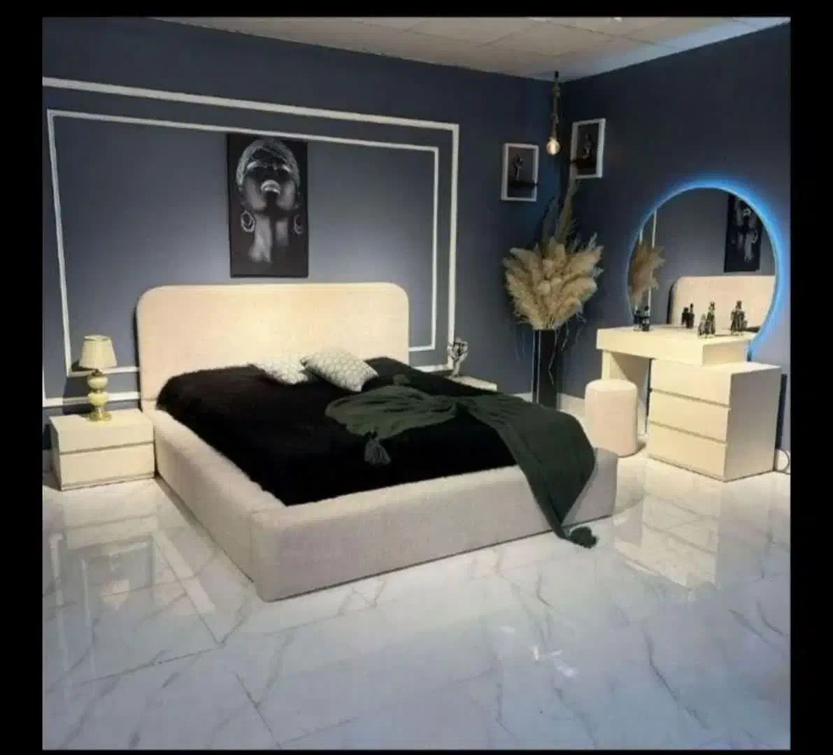 ست سرویس خواب عروس ونوس|تخت و سرویس خواب|خرم‌آباد, |دیوار