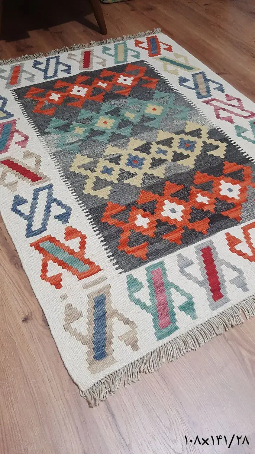 گلیم دستبافت با طرح خاص|گلیم، جاجیم، گبه|اردبیل, |دیوار