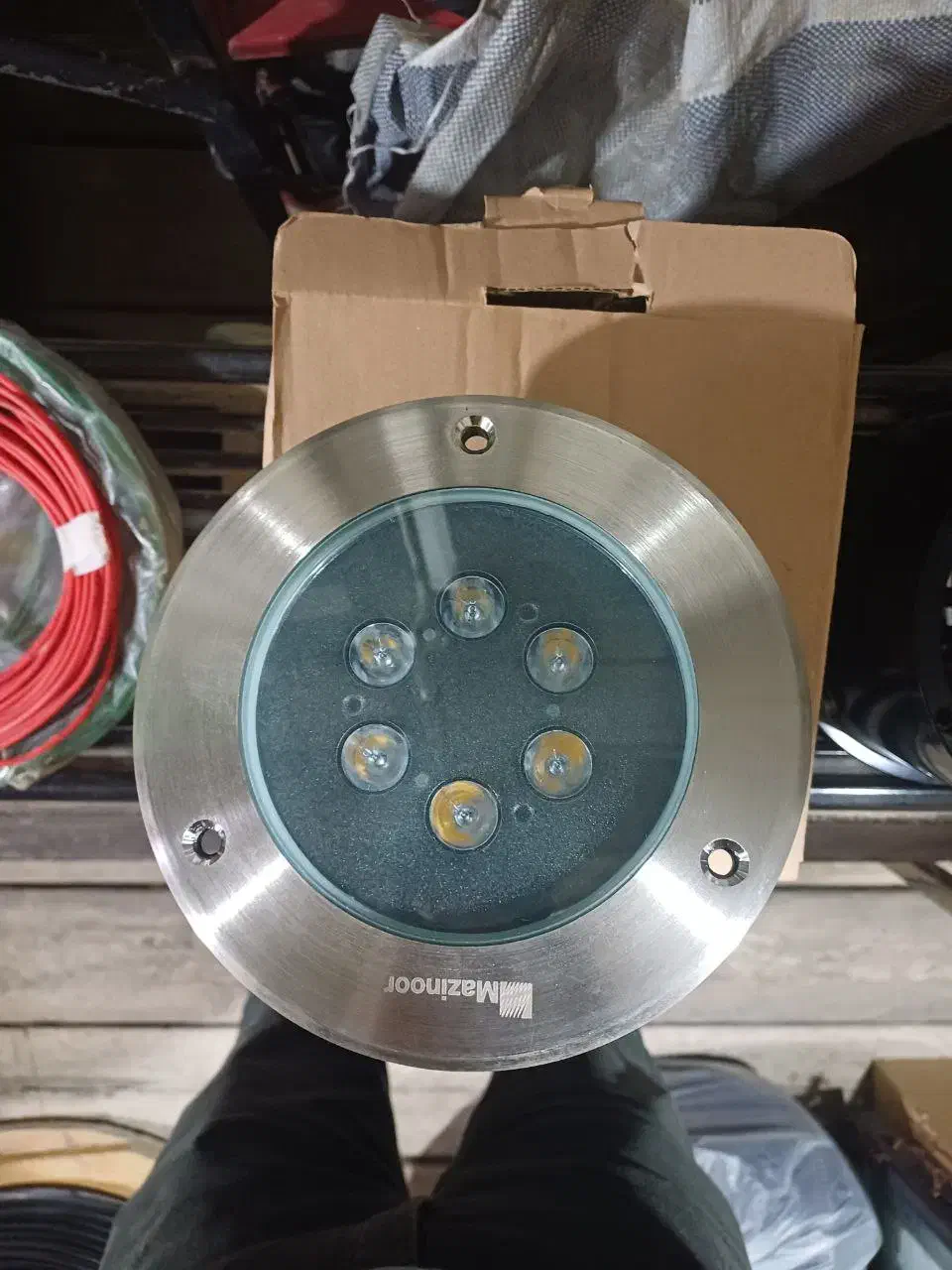 چراغ  دفنی مازی نور  قطر ۱۸ سانتی . ۱۲ وات|لامپ و چراغ|لنگرود, |دیوار