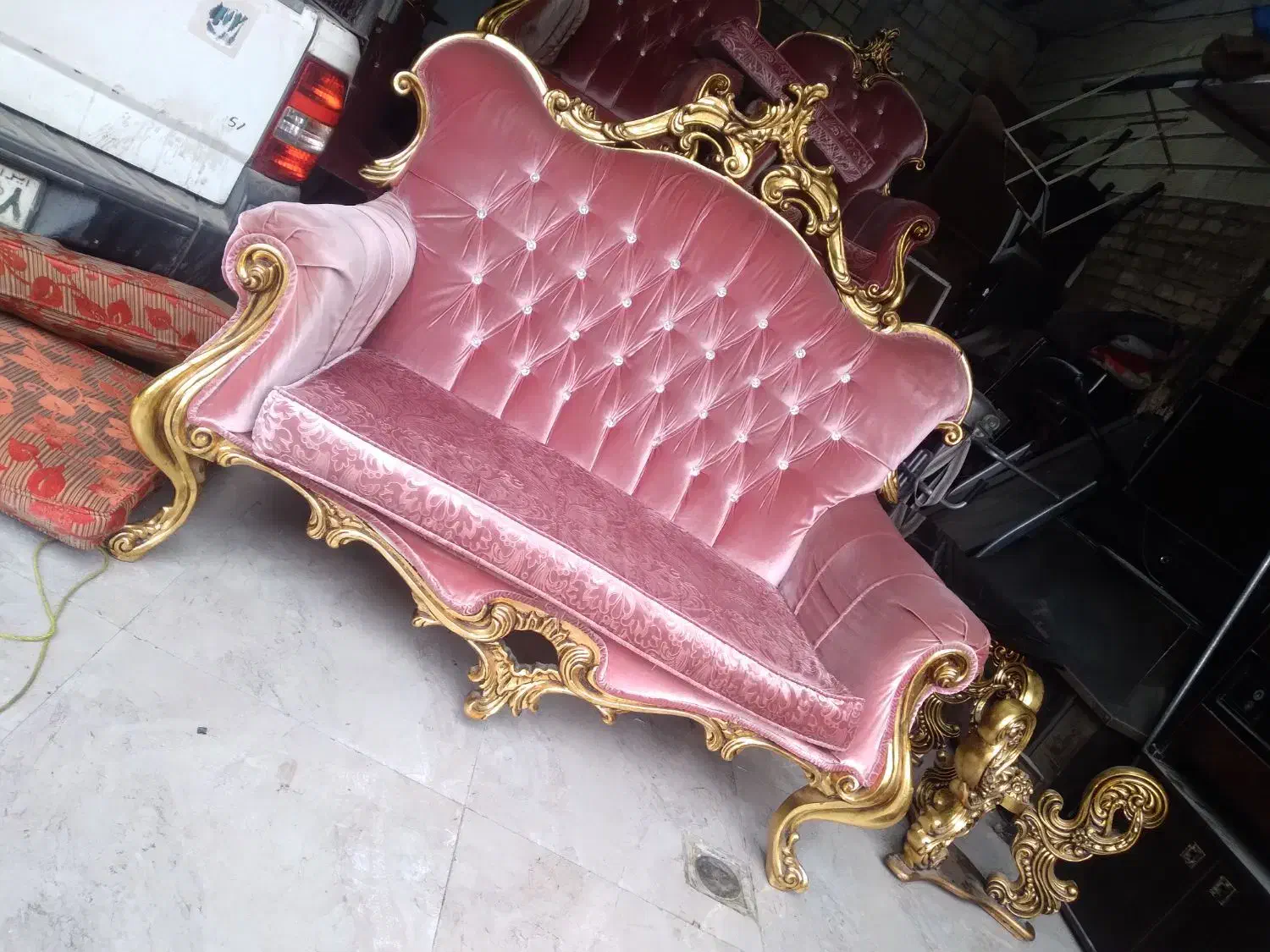 مبل ۷ نفره ناهار خوری ۶|مبلمان خانگی و میز عسلی|شاهدشهر, |دیوار