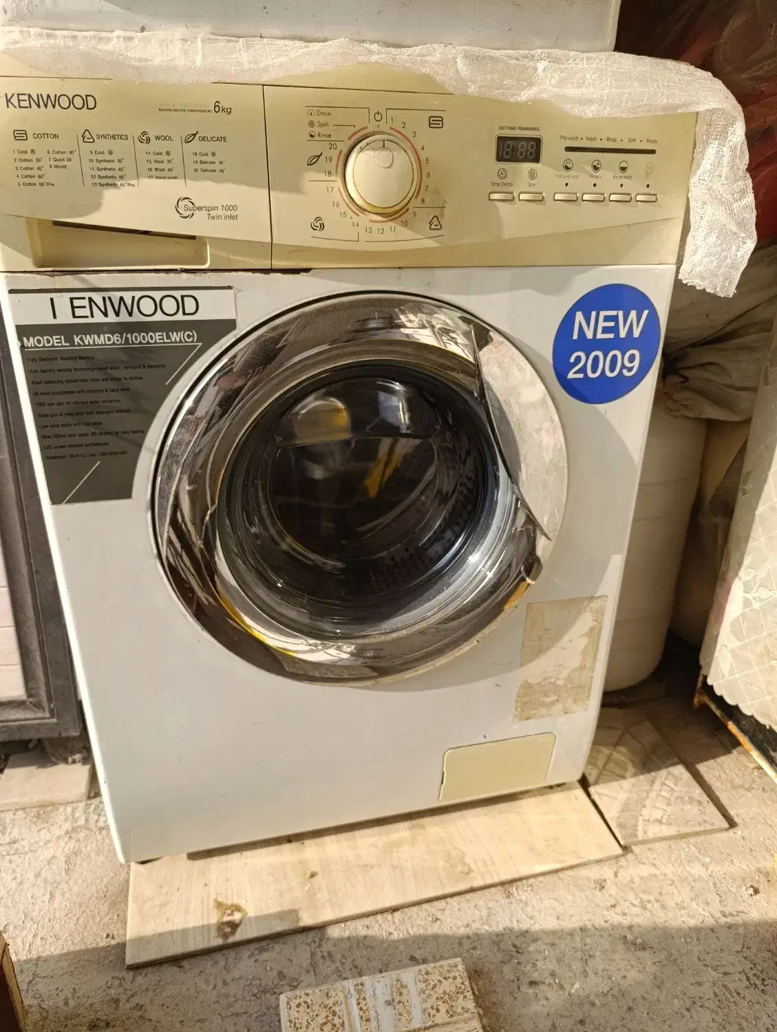 لباسشویی 6 کیلویی کنوود زیر قیمت|ماشین لباسشویی و خشک‌کن لباس|خوی, |دیوار