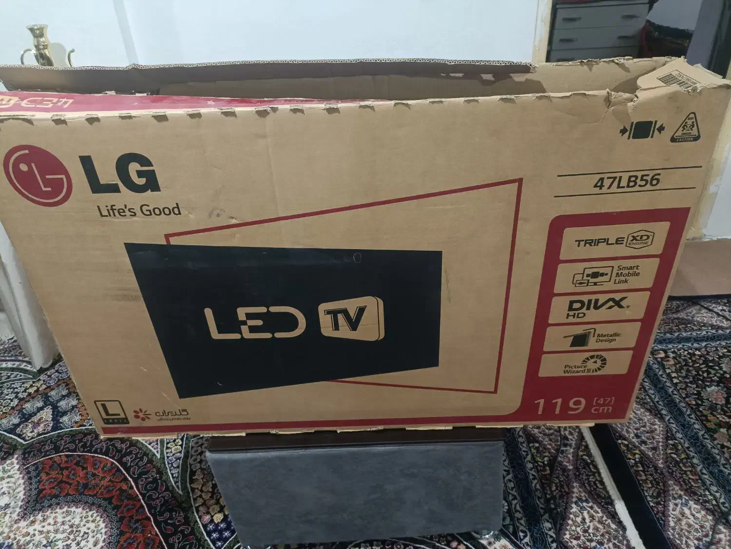 تلویزیون 47الجی LEDدرحدصفراصل کره|تلویزیون و پروژکتور|اردبیل, |دیوار