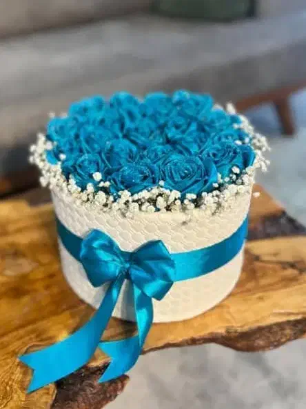 گل رز  روبانی تخفیف ویژه|گل مصنوعی|اهر, |دیوار