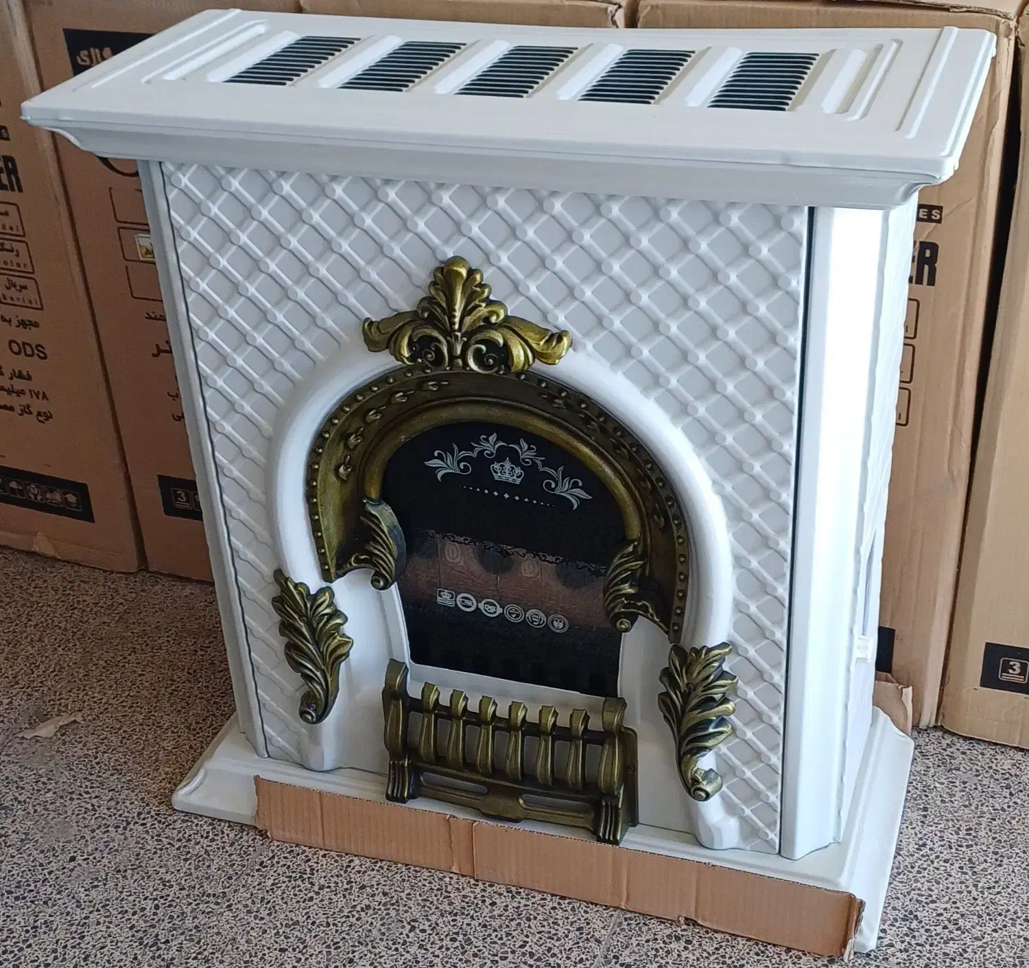 بخاری گازی شومینه|بخاری، هیتر، شومینه|بیرجند, |دیوار