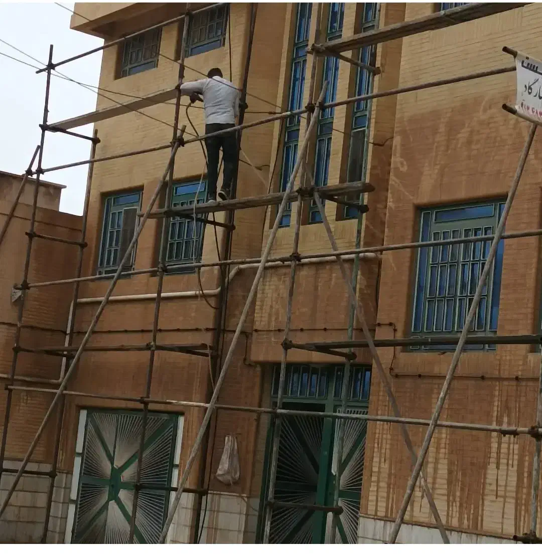 شستشوی نما،رنگ آمیزی،عایقهای بتنی،کفسابی|خدمات نظافت|یزد, |دیوار