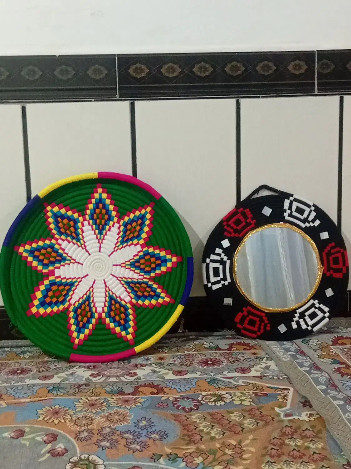 تک و آینه سنتی|صنایع دستی و سایر لوازم تزئینی|هندمینی, |دیوار