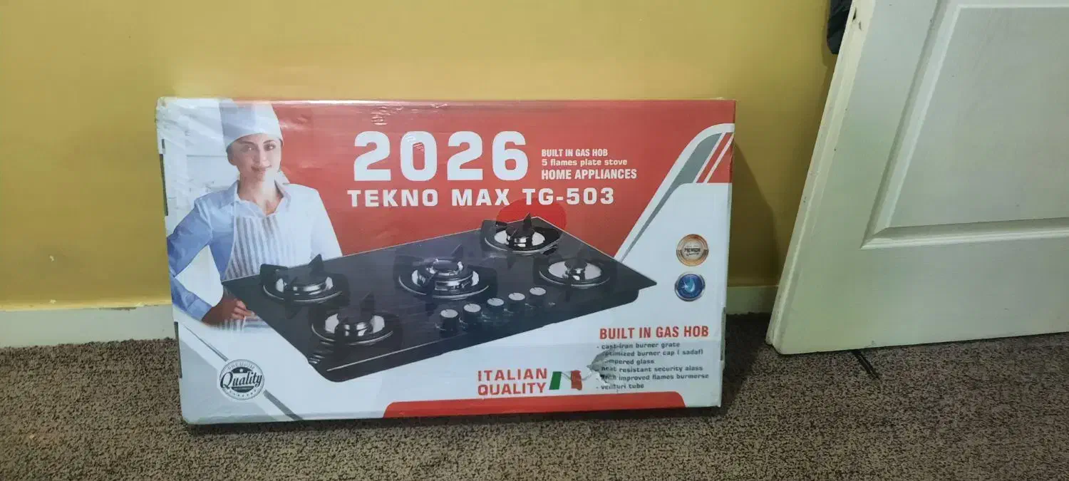 گاز صفحه ای شیشه ای آکبند هنوز باز نشده|اجاق گاز و لوازم برقی پخت‌وپز|اهواز, شهرک الهیه|دیوار