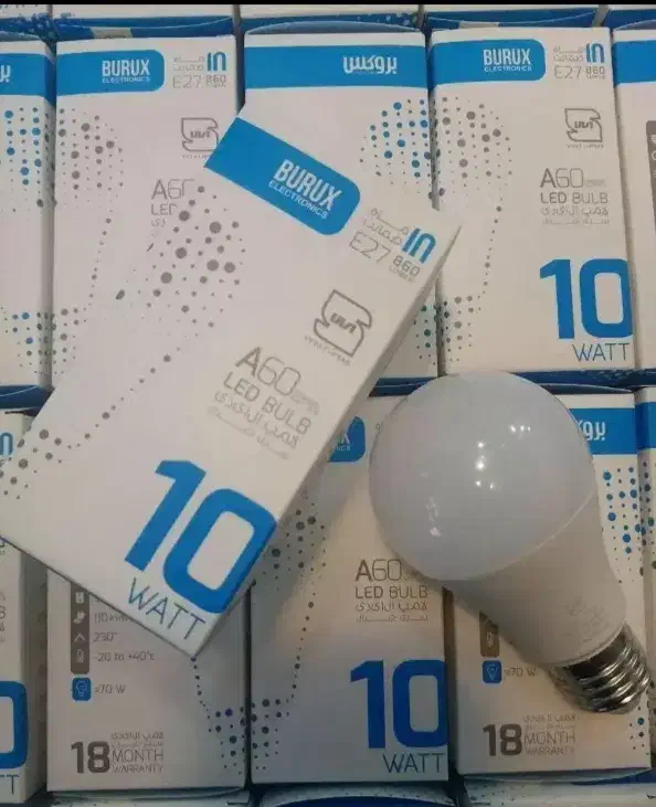 لامپ ال ای دی حبابی10 وات بروکس عددی ،چراغ ،مهتابی|لامپ و چراغ|تبریز, |دیوار