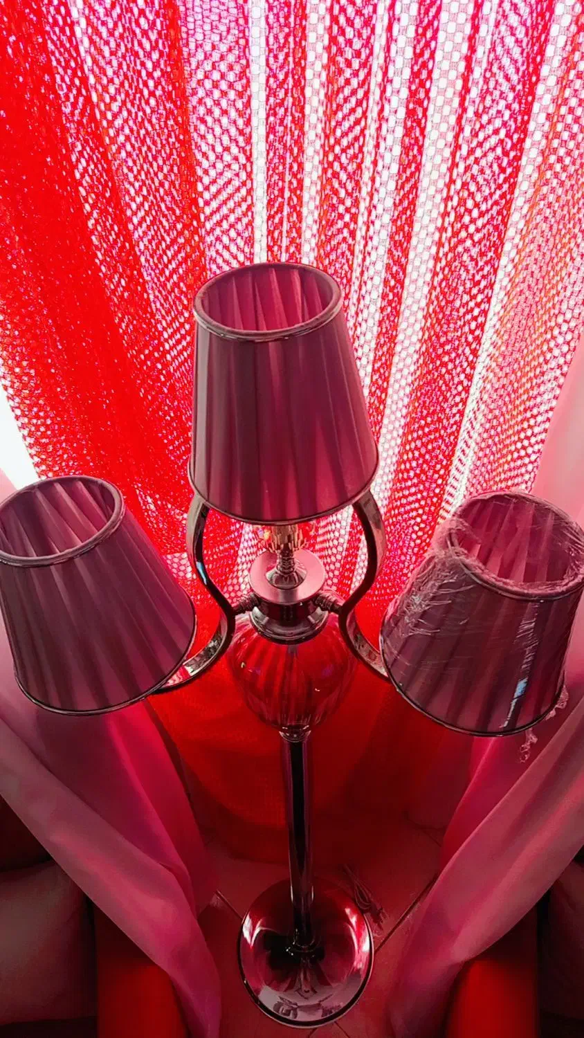 آباژور چهارشاخ چهار عدد لامپ|چراغ خواب و آباژور|باغستان, |دیوار