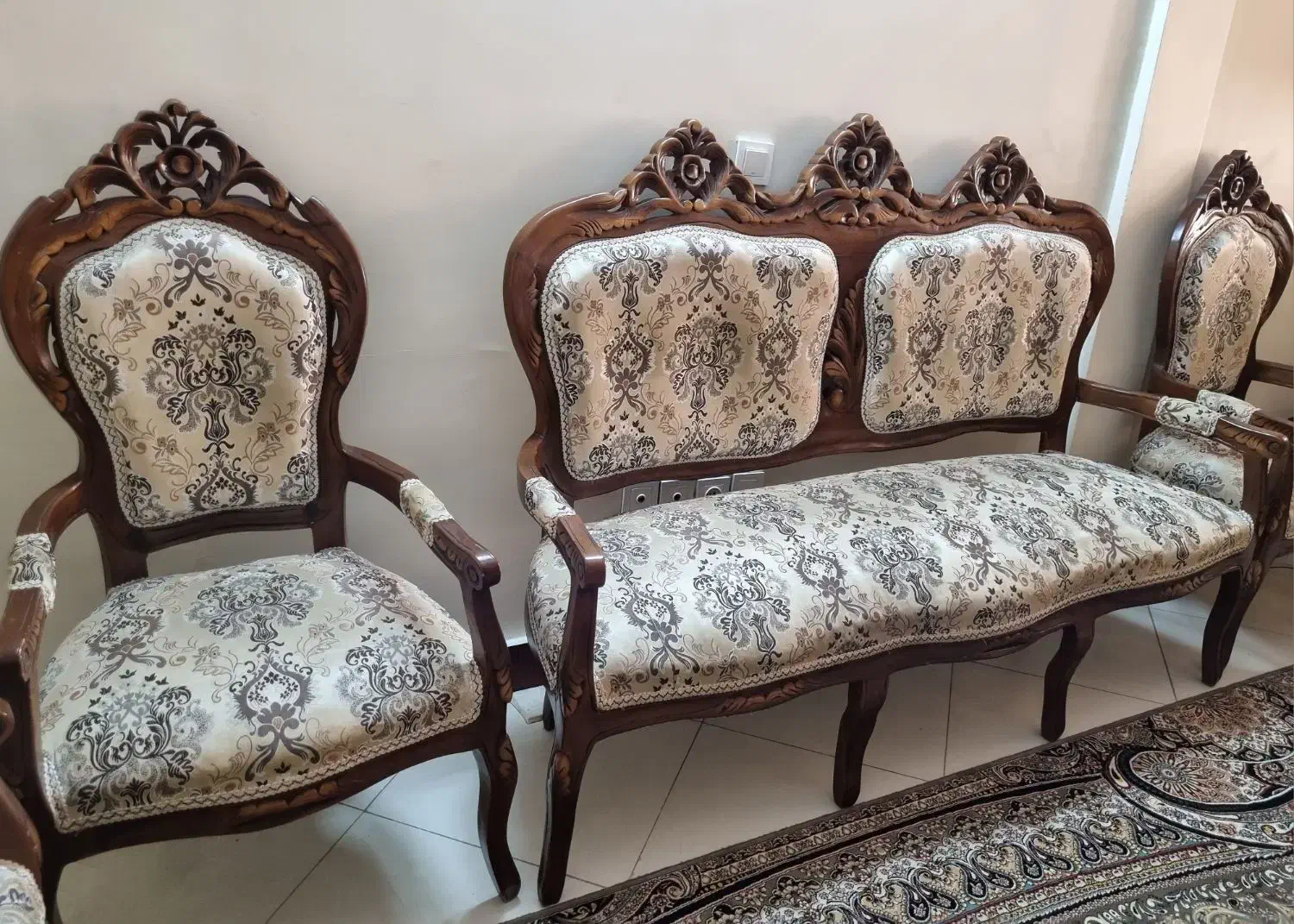 مبل استیل ۹ نفره در حد نو و کاملا تمیز|مبلمان خانگی و میز عسلی|تهران, افسریه جنوبی|دیوار