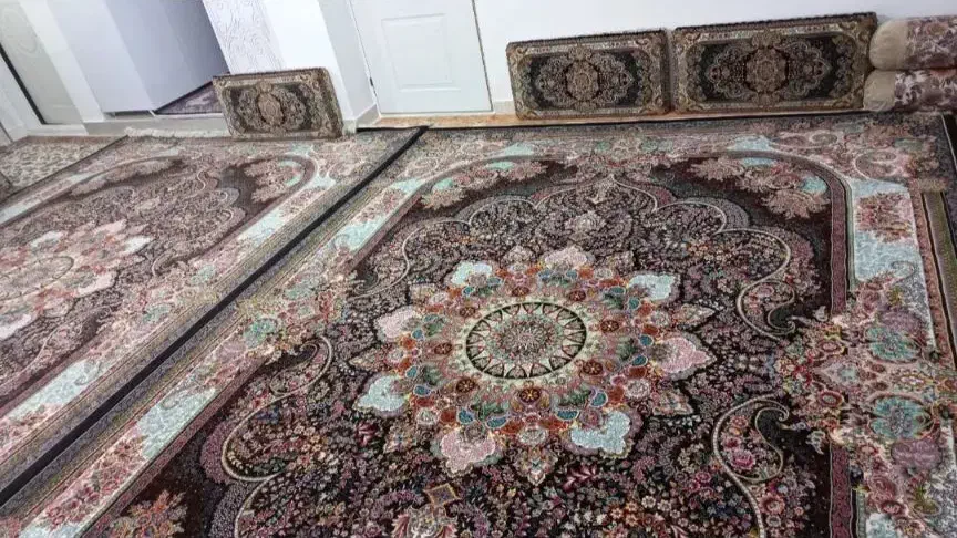 ۲ عدد دوازده متری و شش عدد پشتی|فرش|کامیاران, |دیوار
