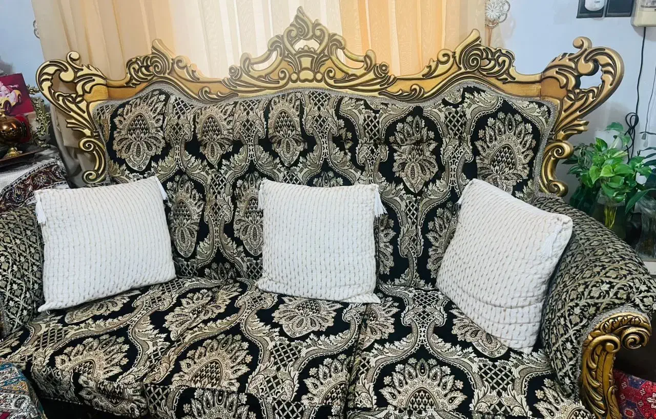 مبل سلطنتی چوب راش|مبلمان خانگی و میز عسلی|لاهیجان, فیاض|دیوار