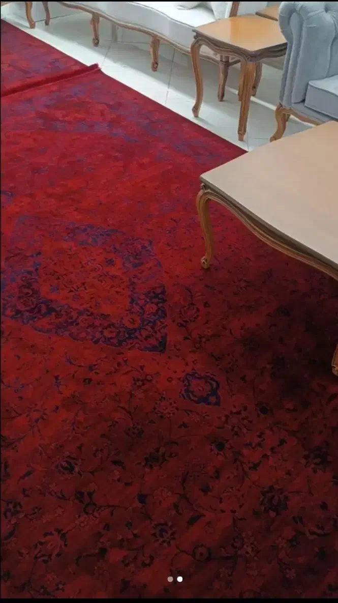 فرش لاکی دستبافت گونه معاوضه با فرش نو زمینه دودی|فرش|اراک, |دیوار