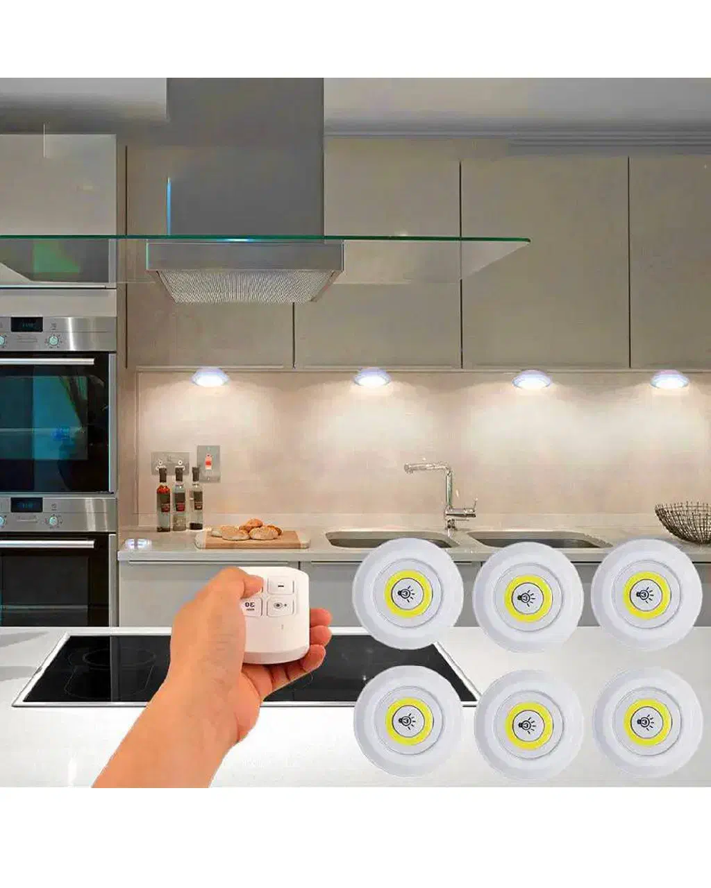 چراغ LED سه تایی ریموت دار|لامپ و چراغ|بروجرد, |دیوار