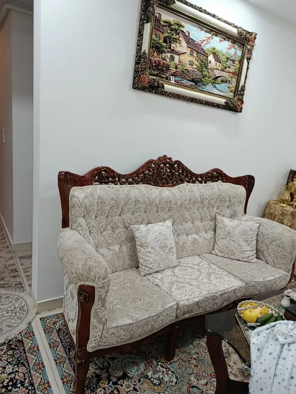 مبل سلطنتی 9 نفره|مبلمان خانگی و میز عسلی|مریوان, |دیوار