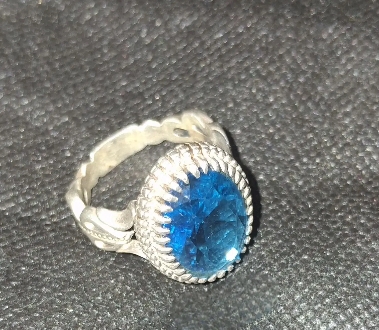 انگشتر نقره توپاز سوئیسی|جواهرات|ارومیه, |دیوار