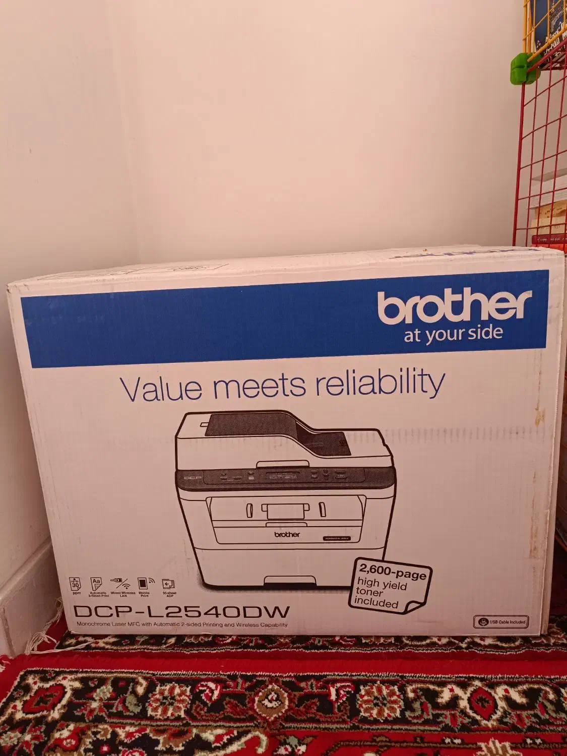 پرینتر سه کاره برادر 2540DW|پرینتر، اسکنر، کپی، فکس|ارومیه, |دیوار