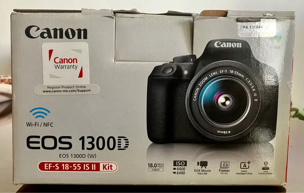 دوربین کنون canon 1300 D به همراه کیف manfrotto|دوربین عکاسی و فیلم‌برداری|تهران, سعادت‌آباد|دیوار