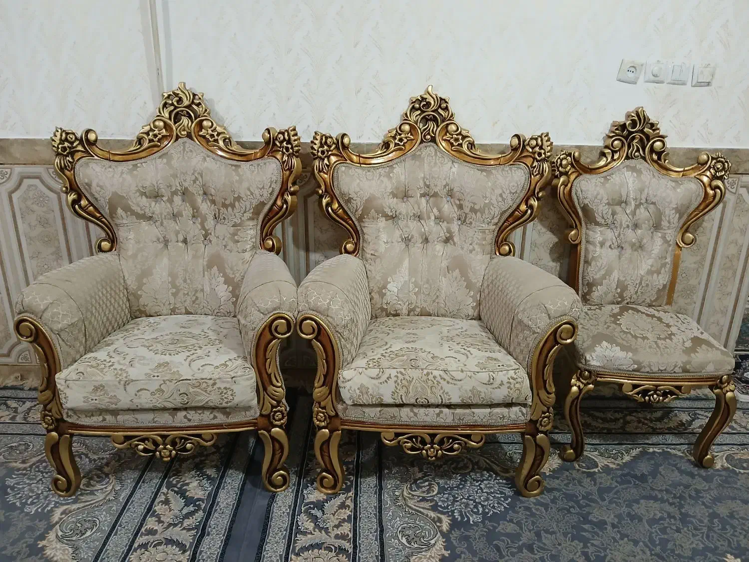 سوسنگرد ، مبل سلطنتی ۹ نفره درحدنو|مبلمان خانگی و میز عسلی|سوسنگرد, |دیوار