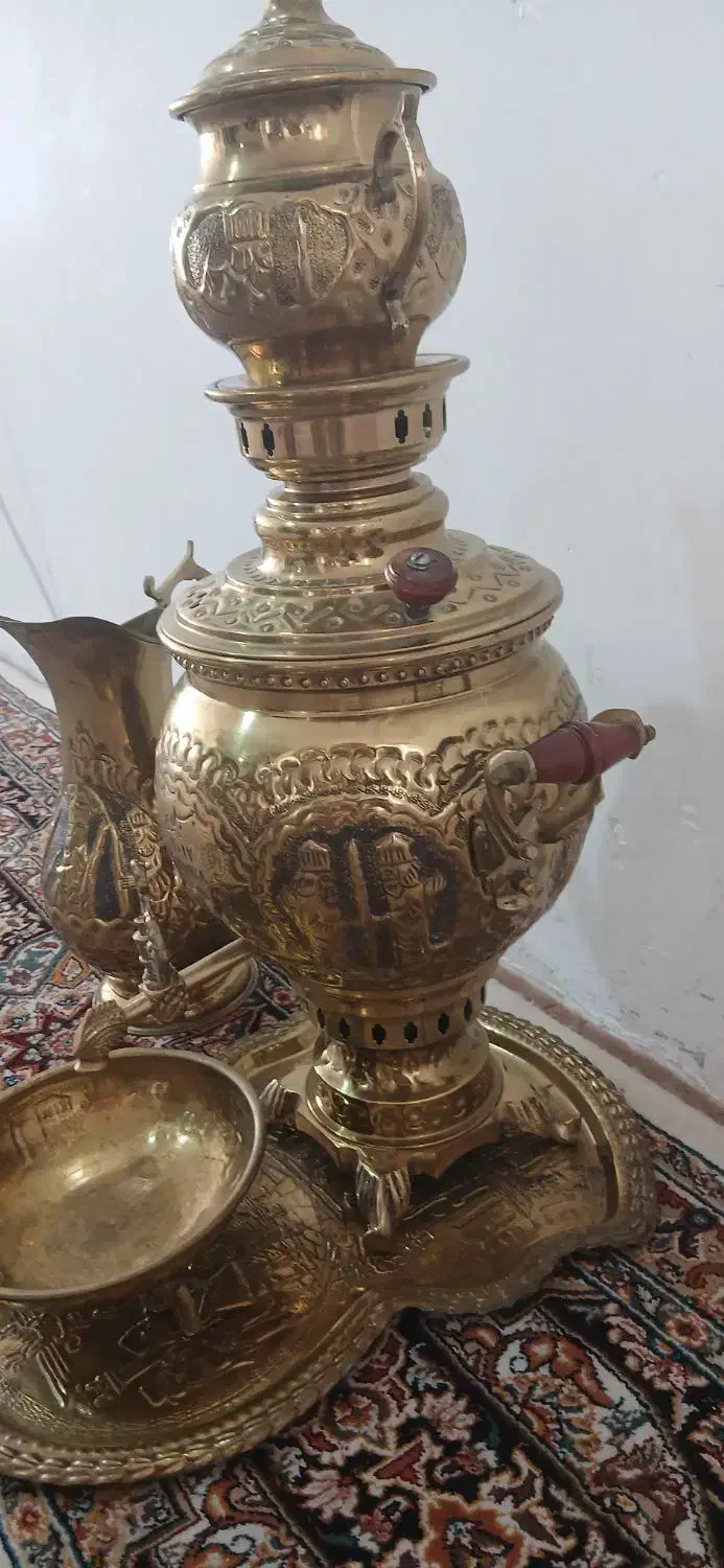 سماور ذغالی|کلکسیون اشیاء عتیقه|مشهد, عبادی|دیوار