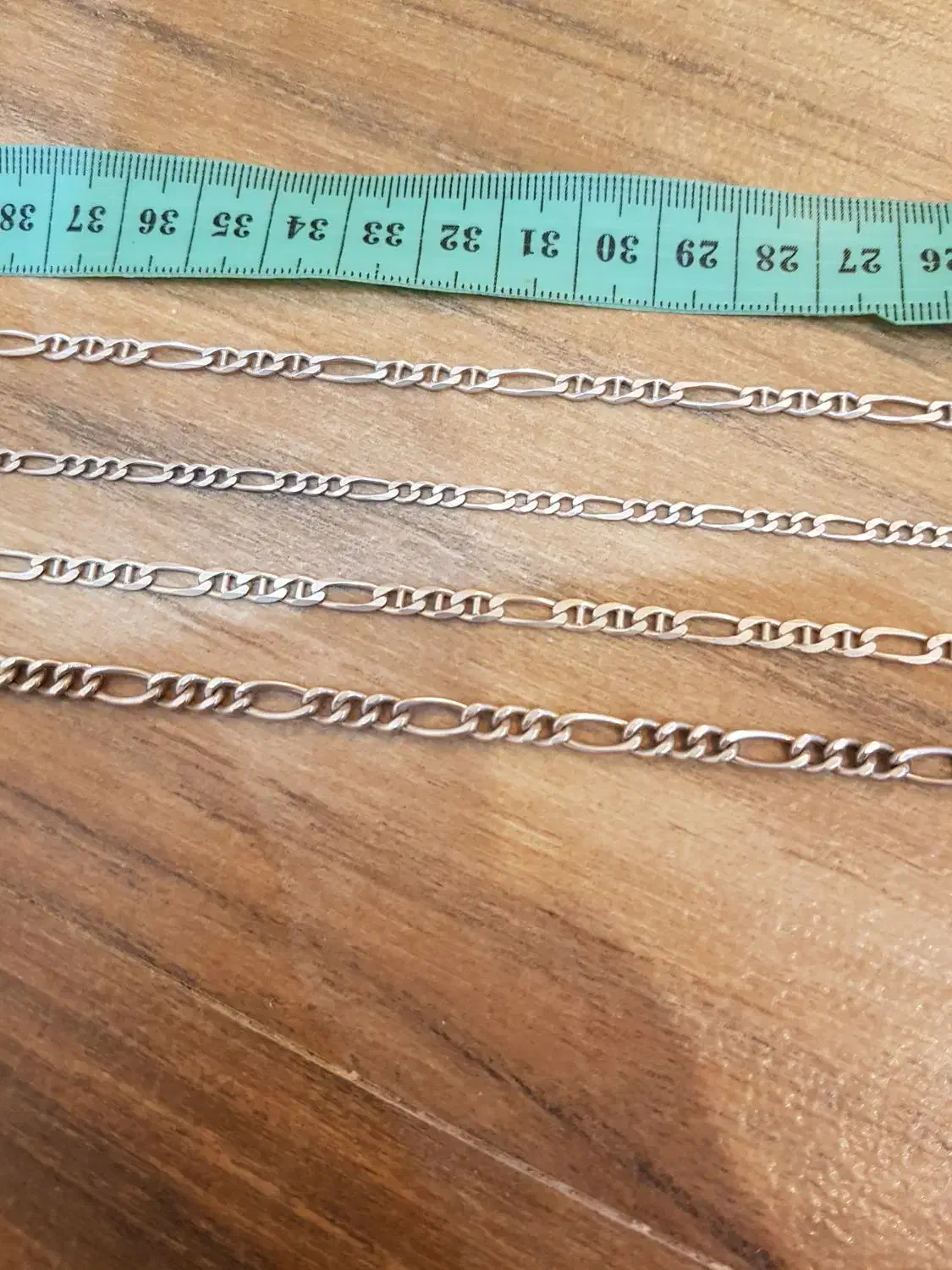 زنجیرهای فیگارو نقره|جواهرات|تبریز, |دیوار